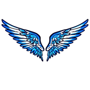 Tribal Angel Wings Illustration PNG 05042024