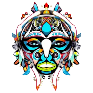 Tribal Art PNG Akr10