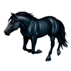 Tribal Black Horse Tattoo Png Sww PNG image