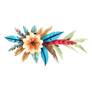 Tribal Boho Flowers PNG 56 PNG