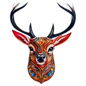 Tribal Buck Tattoo Png 32 PNG image