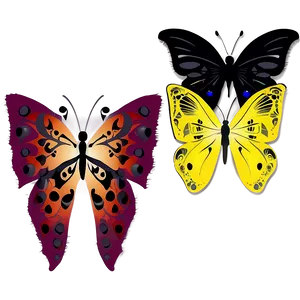 Tribal Butterflies PNG 1