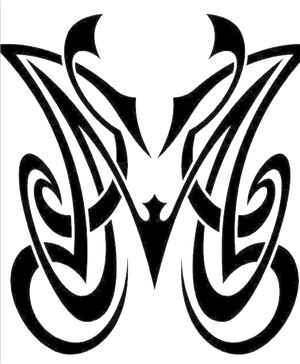 Tribal_ Butterfly_ Tattoo_ Design PNG image