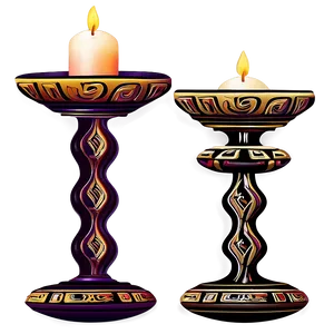 Tribal Candleurstick Motif PNG 06262024 PNG