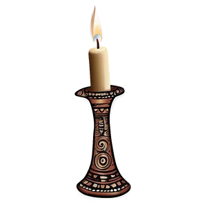 Tribal Candleurstick Motif PNG 06262024 PNG