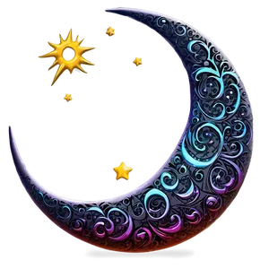 Tribal Crescent Moon Png Mfn PNG image