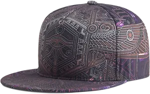 Tribal Design Snapback Hat PNG image