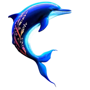 Tribal Dolphin Png 05062024 PNG image