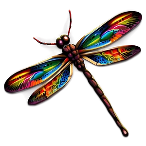 Tribal Dragonfly Png Wig PNG image