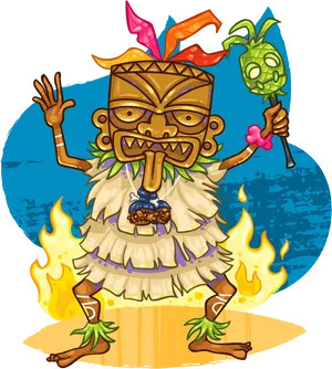 Tribal_ Fire_ Dance_ Animation PNG image