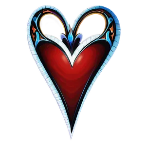 Tribal Heart Clipart Tattoo PNG 05252024 PNG
