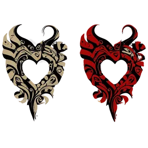 Tribal Heart Clipart Tattoo PNG Ick PNG