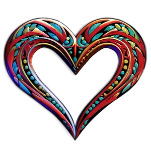 Tribal Heart Outline PNG 05252024