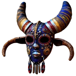 Tribal Mask Horns Png 05242024 PNG image