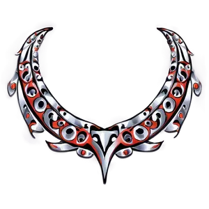 Tribal Neck Tattoo Art Png 06122024 PNG image