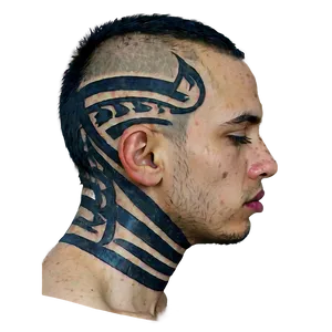 Tribal Neck Tattoo Art Png 59 PNG image