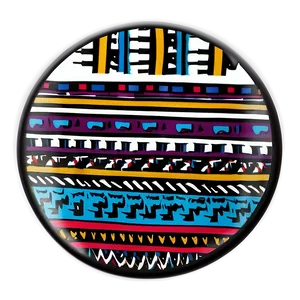 Tribal Pattern Coaster PNG 6