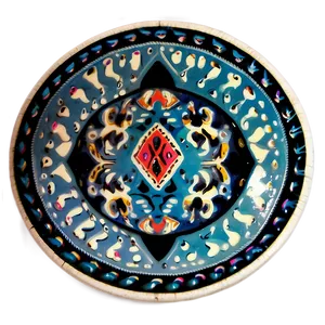 Tribal Pattern Coaster PNG Btk