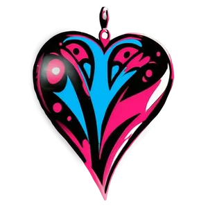 Tribal Pink Heart PNG Xsq66 PNG