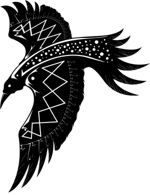 Tribal Raven Artwork