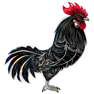 Tribal Rooster Symbol PNG Vdx93