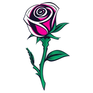 Tribal Rose Vector PNG Vir PNG