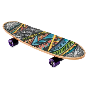 Tribal Skateboard Deck Visual PNG Fhp5 PNG