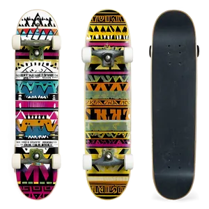 Tribal Skateboard Deck Visual PNG Thl49 PNG