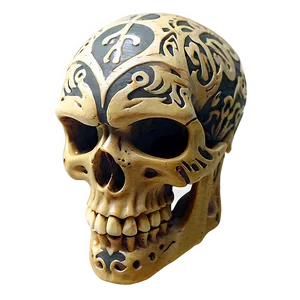 Tribal Skull Tattoo Png A PNG image