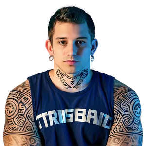 Tribal Sleeve Tattoo Png 06262024 PNG image