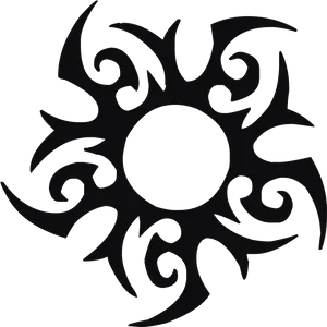 Tribal Sun Design Transparent Background PNG image