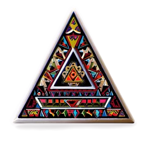 Tribal Triangle Tattoo PNG Dsb49