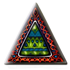 Tribal Triangle Tattoo PNG Fde