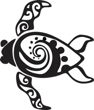 Tribal Turtle Graphic PNG image