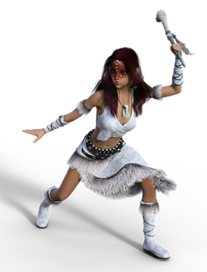 Tribal_ Warrior_ Woman_ Animation