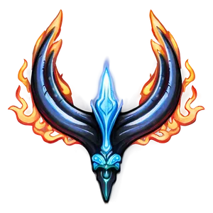 Trident With Flames Png 05252024 PNG image