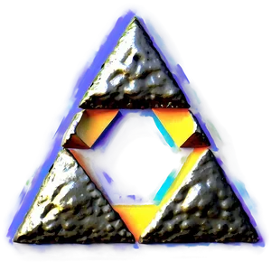 Triforce Glitch Art PNG Ttv