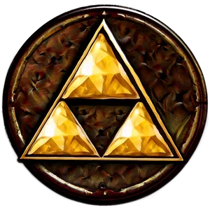 Triforce In Circle PNG Bpn