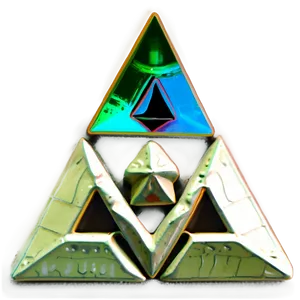 Triforce Keychain Design PNG 71