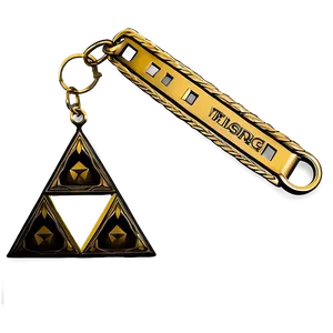 Triforce Keychain Design PNG Nue27