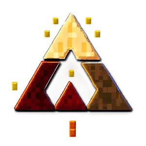 Triforce Pixel Art PNG 05242024