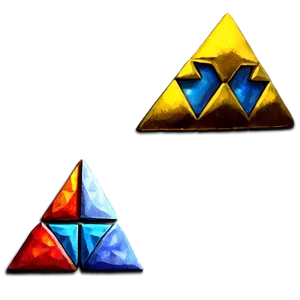 Triforce Tabletop Decor PNG 05242024