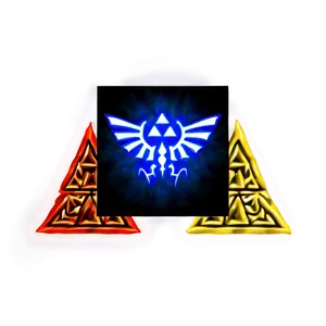Triforce With Light Effects PNG 73 PNG