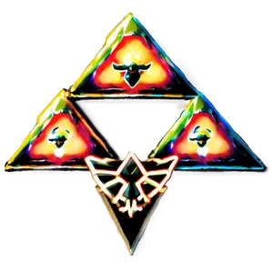 Triforce With Light Effects PNG 91 PNG