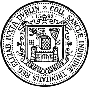 Trinity_ College_ Dublin_ Seal_1592 PNG image