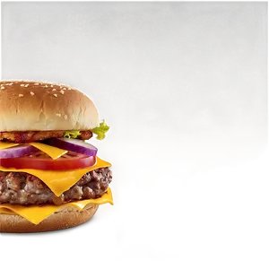 Triple Layer Cheeseburger Png Shh85 PNG image