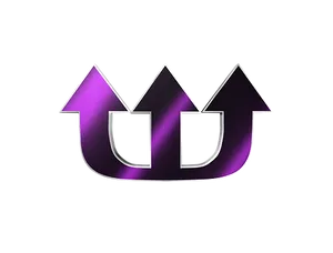 Triple Purple Arrows Graphic