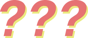 Triple Question Marks PNG image