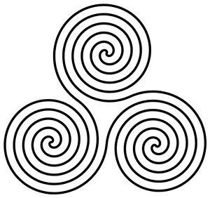 Triple_ Spiral_ Pattern PNG image