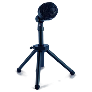 Tripod Base Microphone On Stand PNG 06282024
